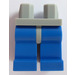 LEGO Medium Steengrijs Minifigure Heupen met Blauw Poten (73200 / 88584)