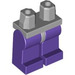 LEGO Mittleres Steingrau Minifigure Hüften mit Dark Purple Beine (73200 / 88584)