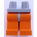 LEGO Medium steengrijs Minifiguur Heupen met Oranje Poten (3815 / 73200)