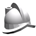 LEGO Medium Stone Gray Morion Helmet (10836 / 30048)