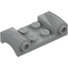 LEGO Medium Stone Gray Mudguard Plate 2 x 4 with Headlights and Curved Fenders (93590)