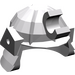 LEGO Medium Stone Gray Ninja Helmet with Clip and Short Visor  (30175)