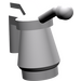 LEGO Medium Stone Gray Oil Can (Smooth Handle)
