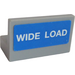 LEGO Medium Stone Gray Panel 1 x 2 x 1 with &quot;WIDE LOAD&quot; Sticker with Square Corners (4865)
