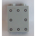 LEGO Medium Stone Gray Panel 1 x 2 x 2 with 8 Rivets Sticker with Side Supports, Hollow Studs (6268)