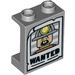 LEGO Gris pierre moyen Panneau 1 x 2 x 2 avec Wanted Poster avec supports latéraux, tenons creux (6268 / 38138)
