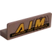 LEGO Medium Stone Gray Panel 1 x 4 with Rounded Corners with A.I.M. Sticker (15207)