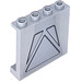 LEGO Medium Stone Gray Panel 1 x 4 x 3 with 3 triangles Sticker with Side Supports, Hollow Studs (35323)