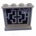 LEGO Gris pierre moyen Panneau 1 x 4 x 3 avec Araignée Web et Asian Lattice Autocollant sans supports latéraux, tenons creux (4215)