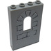 LEGO Medium Stone Gray Panel 1 x 4 x 5 with Window with Bricks Sticker (60808)