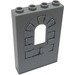 LEGO Medium Steengrijs Paneel 1 x 4 x 5 met Venster met Bricks Sticker (60808)
