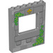 LEGO Medium Stone Gray Panel 1 x 6 x 6 with Window Cutout with Stone window right and top left (15627 / 17697)