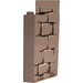 LEGO Medium Stone Gray Panel 3 x 3 x 6 Corner Wall with Mossy Bricks (Side 1) and Portrait (Side 2) Sticker without Bottom Indentations (87421)