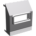 LEGO Gris pierre moyen Panneau 3 x 6 x 6 avec Fenêtre (30288)