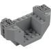 LEGO Medium Stone Gray Plane Bottom 4 x 12 x 4 with Hole (44665)