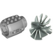 LEGO Medium Stone Gray Plane Jet Engine 4 x 5 x 3 with Dark Stone Rotor