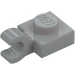 LEGO Medium Stone Gray Plate 1 x 1 with Horizontal Clip (Flat Fronted Clip) (6019)