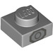 LEGO Gris pierre moyen assiette 1 x 1 avec Octagon et Cercle dans dark grey (3024)