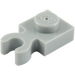 LEGO Mittleres Steingrau Platte 1 x 1 mit Vertikale Clip (Dick geöffneter O-Clip) (44860 / 60897)