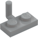 LEGO Medium Stone Gray Plate 1 x 2 with Hook (5mm Horizontal Arm) (43876 / 88072)