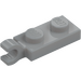 LEGO Mittleres Steingrau Platte 1 x 2 mit Horizontaler Clip auf Ende (42923 / 63868)