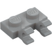 LEGO Medium steengrijs Plaat 1 x 2 met Horizontaal Clips (clips met platte voorkant) (60470)