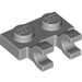 LEGO Medium Stone Gray Plate 1 x 2 with Horizontal Clips (flat fronted clips) (60470)