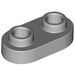 LEGO Medium Stone Gray Plate 1 x 2 with Rounded Ends and Open Studs (35480)