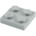 LEGO Mittleres Steingrau Platte 2 x 2 (3022)