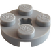 LEGO Medium Stone Gray Plate 2 x 2 Round with Axle Hole (4032)
