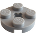 LEGO Gris pierre moyen assiette 2 x 2 Rond avec Essieu Trou (avec trou d&#039;axe &#039;+&#039;) (4032)