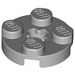 LEGO Gris pierre moyen assiette 2 x 2 Rond avec Essieu Trou (avec trou d&#039;axe &#039;X&#039;) (4032)