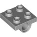 LEGO Medium Stone Gray Plate 2 x 2 with Hole without Underneath Cross Support (2444)