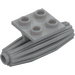 LEGO Medium Stone Gray Plate 2 x 2 with Jet Engine (4229)