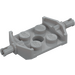 LEGO Medium Stone Gray Plate 2 x 2 with Wide Wheel Holders (Non-Reinforced Bottom) (6157)