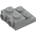 LEGO Medium Stone Gray Plate 2 x 2 x 0.7 with 2 Studs on Side (4304 / 99206)