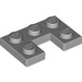 LEGO Medium Stone Gray Plate 2 x 3 with Cut Out (73831)