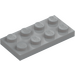 LEGO Medium Stone Gray Plate 2 x 4 (3020)