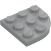 LEGO Medium Stone Gray Plate 3 x 3 Round Corner (30357)