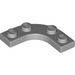 LEGO Medium Stone Gray Plate 3 x 3 Rounded Corner (68568)