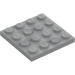 LEGO Grigio pietra medio Piastra 4 x 4 (3031)