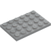 LEGO Medium Stone Gray Plate 4 x 6 (3032)