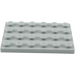LEGO Gris pierre moyen assiette 4 x 6 (3032)