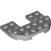 LEGO Medium Stone Gray Plate 4 x 6 x 0.7 with Rounded Corners (89681)