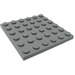 LEGO Medium Steengrijs Plaat 6 x 6 (3958)