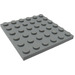 LEGO Mittleres Steingrau Platte 6 x 6 (3958)