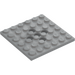 LEGO Medium Stone Gray Plate 6 x 6 with Holes (73110)