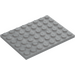 LEGO Medium Stone Gray Plate 6 x 8 (3036)