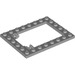 LEGO Mittleres Steingrau Platte 6 x 8 Trap Tür Rahmen Flush Pin Holders (92107)