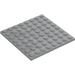 LEGO Medium Stone Gray Plate 8 x 8 (41539 / 42534)